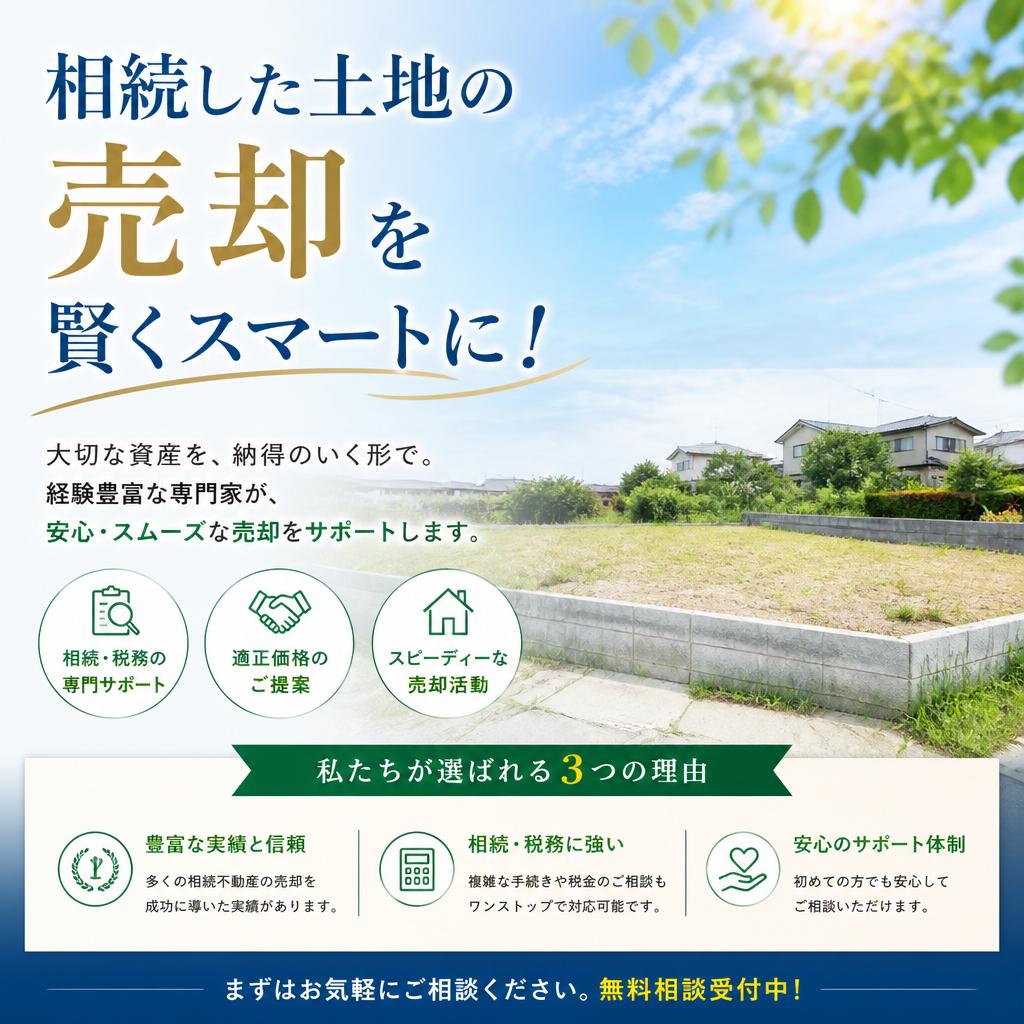 相続した土地の売却を賢くスマートに！