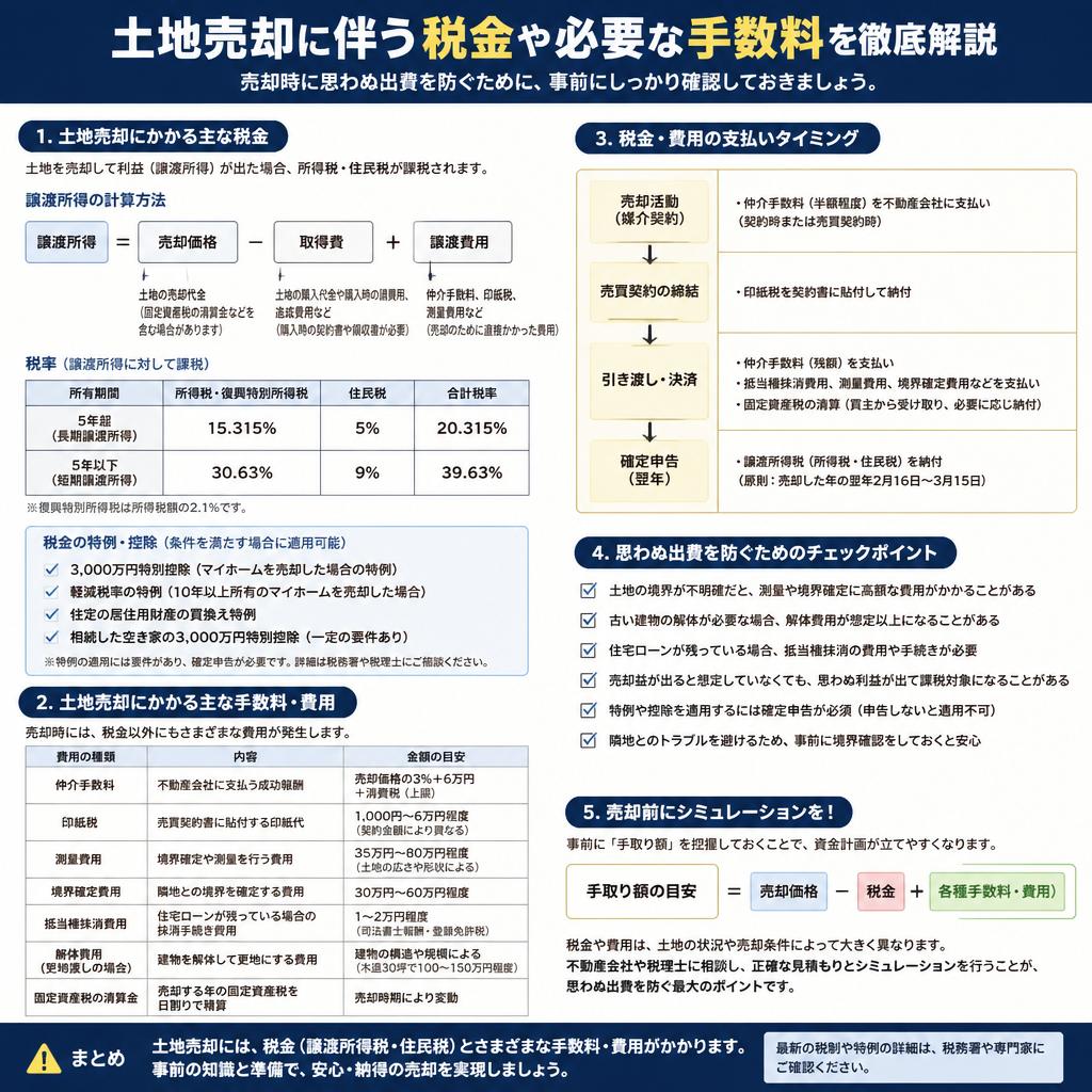 税金や手数料についての理解