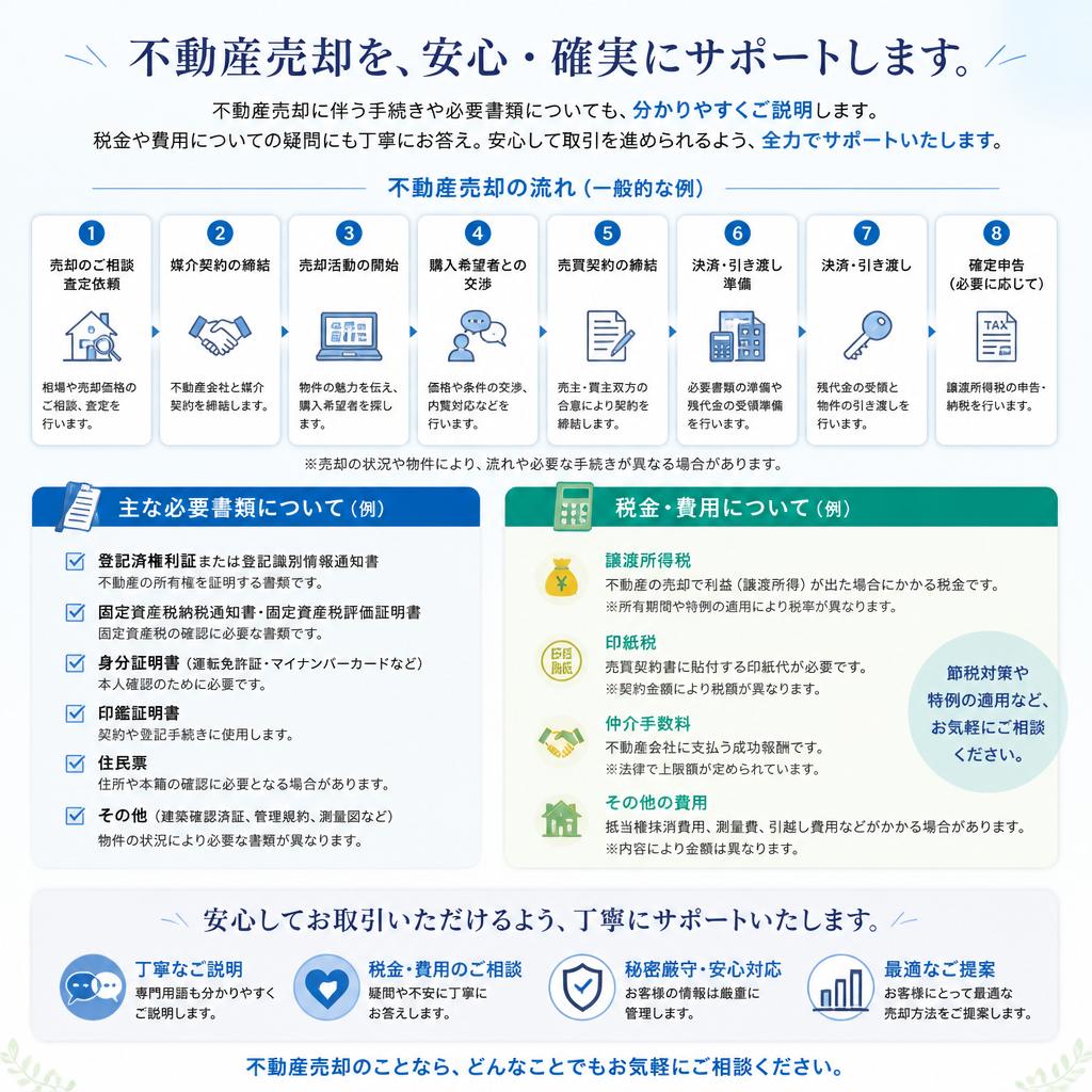 スムーズな手続きとサポート