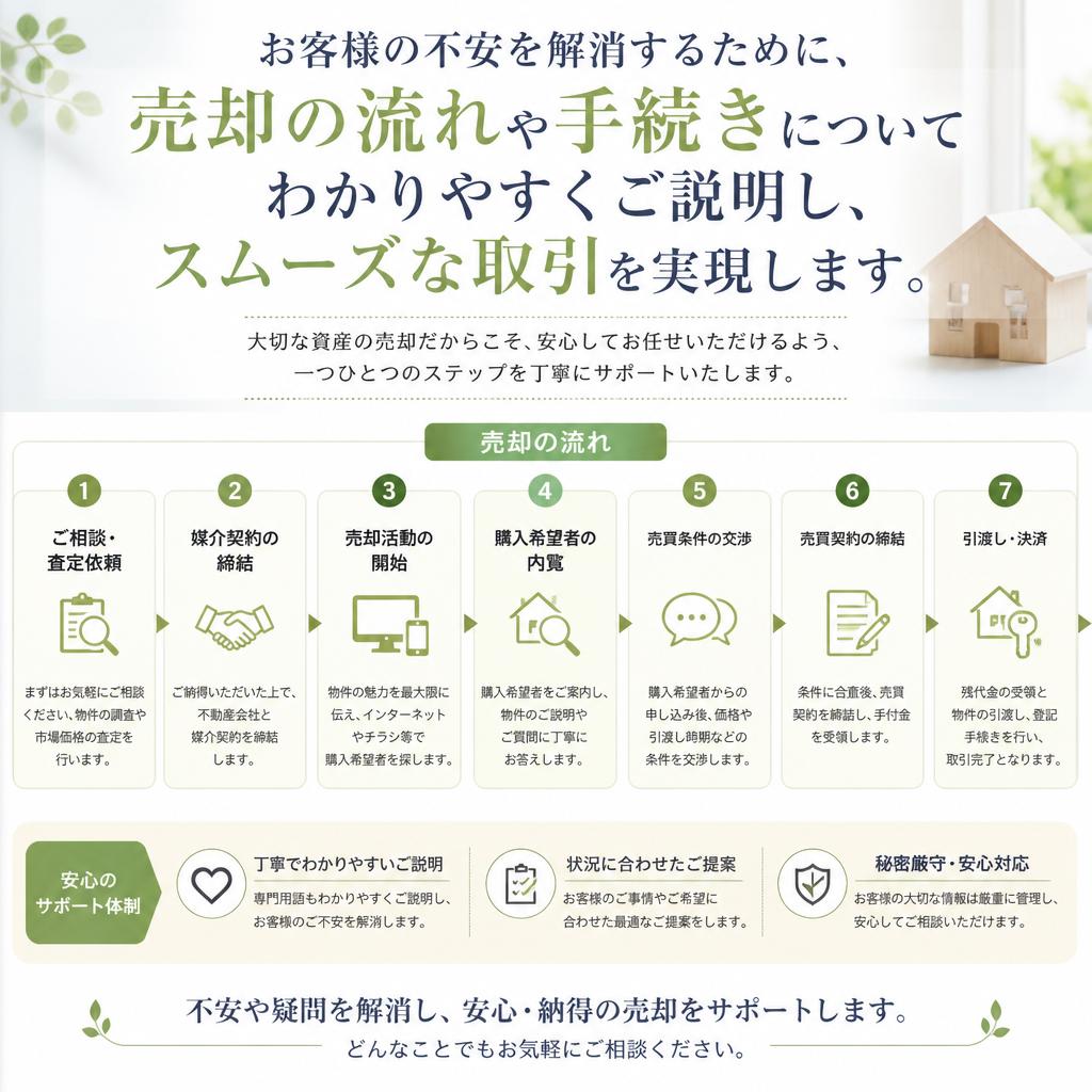 スムーズな売却手続きのサポート